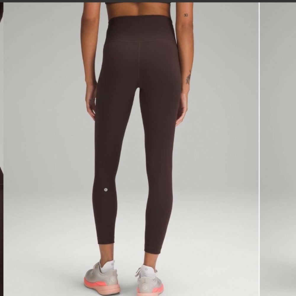 Lululemon Wunder Train High-Rise Tight 25" Espresso 14 Everlux Training Workout